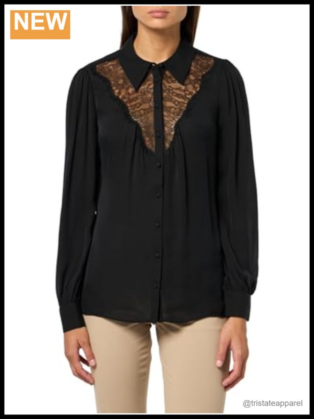 PAIGE Clariette Silk Blouse Long Sleeve Classic Fit